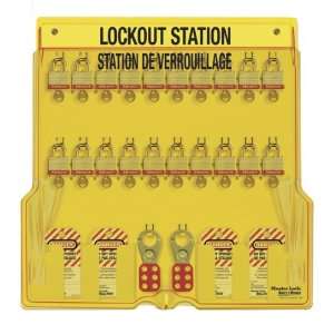 Master Lock French/English 20 Padlock Capacity Lockout Station with 