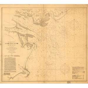 Civil War Map Preliminary chart of St. Helena Sound, South Carolina 