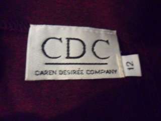 CDC Caren Desiree Strapless HOT Cocktail Party Dress 12  