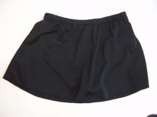 Caribbean Joe Slim Shaper Swim Skirt Black Size 16  