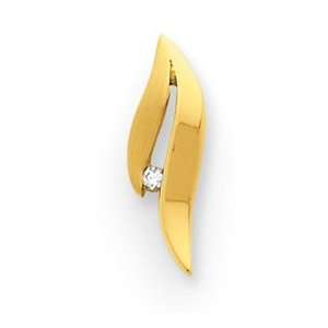  14k Yellow Gold Diamond Slide Jewelry