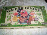 1976 GO FOR BROKE Opposite of Monopoly Board Game  