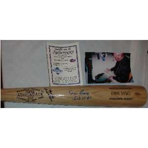  Ernie Banks Autographed Baseball Bat Chicago Cubs 512 