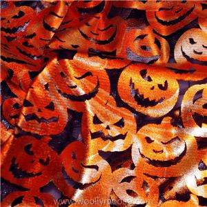 HALF YARD Halloween Pumpkin Mesh APPAREL Costume Tablecloth Fabric 1/2 