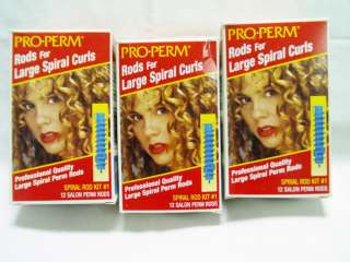  rods   Large Spiral Curls PRO PERM   Spiral Rod Kit #1   New in box