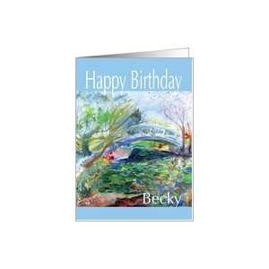  Oriental Bridge Cox Arboretum Birthday Becky Card Health 