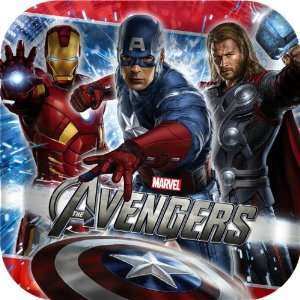   Lets Party By Hallmark Avengers Square Dinner Plates 