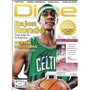  Rajon Rondo Signed Autographed Magazine Cover Boston Coa 