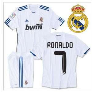  Ronaldo #7 10/11 Real Madrid Home Youth Soccer Jersey with 