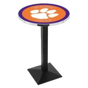  36 Clemson Counter Height Pub Table   Square Base Sports 