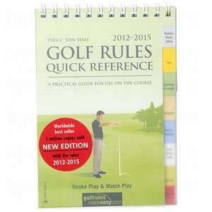  Golf rules quick reference guide book