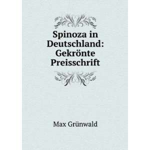   in Deutschland GekrÃ¶nte Preisschrift Max GrÃ¼nwald Books