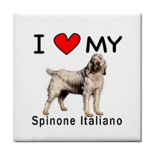  I Love My Spinone Italiano Tile Trivet 