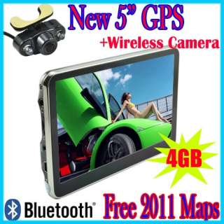GPS Navigation Bluetooth FM AV+ Night Version Wireless Camera+4GB 