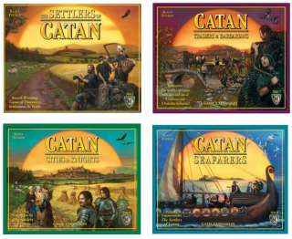 Settlers of Catan + ALL 3 EXPANSION GAMES Bundle   NEW  