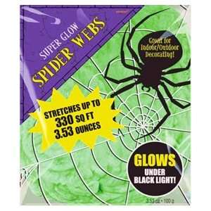  Green Stretch Spider Web, 3.53oz Toys & Games