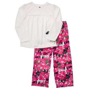 Carters I Love Puppies 2 Piece Pink Girls Pretty Pajama Set (3T)