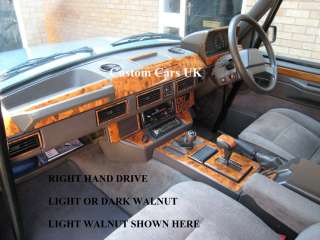Range Rover Classic   Massive 31 Piece Walnut Dash Kit  