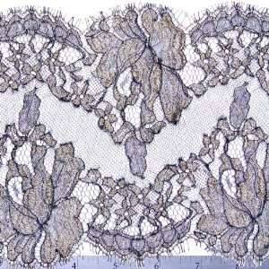  Chantilly Lace Trim 6 Inch Navy