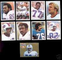 1981 Buffalo Bills Sticker Set JOE CRIBBS FRED SMERLAS FERGUSON FRANK 