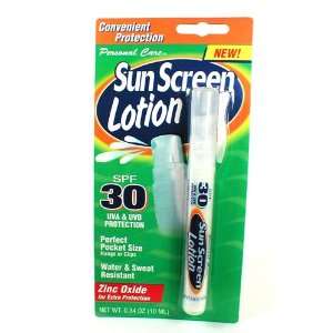  Personal Care Pocket Size Sun Screen Lotion Pen   SPF 30 