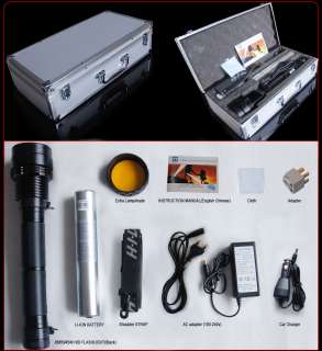 Newest 85W HID Xenon Flashlight Torch 8500LM 7800mAh For Hunting 