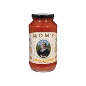 Moms Spaghetti Sauce Garlic & Basil, 24 Ounce (Pack of 6)  