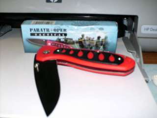 FROST CUTLERY PARATROOPER TACTICAL KNIFE NEW IN BOX RED  