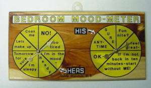 Bedroom Mood Meter Cedar Wood Plaque  