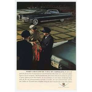  1963 Black Cadillac When Chauffeurs Talk Print Ad (10766 