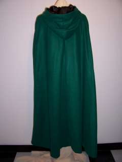 Celtic Green Warm Polar Fleece CAPE Cloak You May Change the Color of 