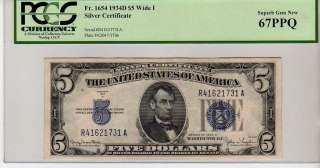 10 items in PCGS CURRENCY Federal Reserve Note Silver Certificate 