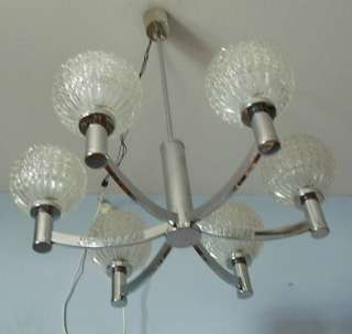 60´s Mid Century 6 Ball CHROME Ceiling Lamp  
