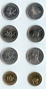SOMALILAND 2002 5, 5 PIECE UNCIRCULATED COIN SET  