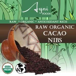 Raw Organic Cacao Nibs Bali 8 oz Grocery & Gourmet Food