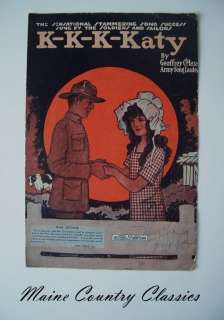1918 WWI WAR EDITION SHEET MUSIC Doughboy Soldier Cover  