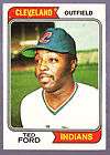 TED FORD CLEVELAND INDIANS 1974 TOPPS CLEAN #617