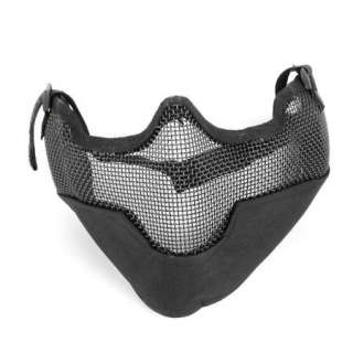 New Tactical Half Face Steel Net Protective Mesh Mask  