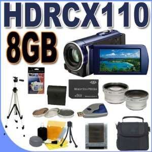  Sony HDR CX110 High Definition Handycam Camcorder (Blue 