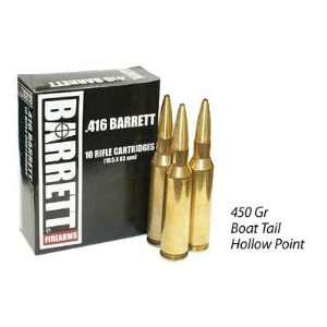  BARRETT .416B HORNADY 450GR BTHP 10R Beauty