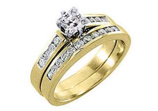 5CT WOMENS DIAMOND ENGAGEMENT RING WEDDING BAND BRIDAL SET SQUARE 