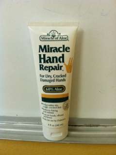 Miracle of Aloe Hand Repair Skin Cream Lotion 8 oz Tube  