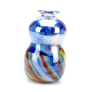  Murano Glass Sapphire Sommerso Peace Glass Vase 