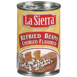  La Sierra, Bean Refried With Chorizo, 15.2 Ounce (12 Pack 