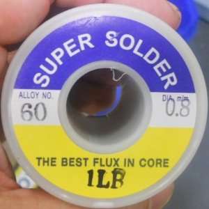  Super Solder Wire 60% 0.8mm Diameter   1lb Spool 