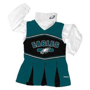 Philadelphia Eagles Toddler Cheerleader Dress Set 2T  