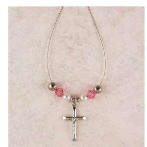  18 Wire Crucifix Pendant With Necklace Medal Christian 
