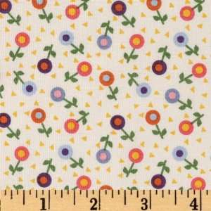  44 Wide Scrappy and Happy Baby Flowers Ivory Fabric By 