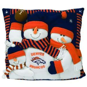  18 NFL Denver Broncos Snowman Family Decorative Christmas 