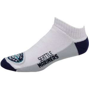  MLB Seattle Mariners White Color Block Ankle Socks Sports 